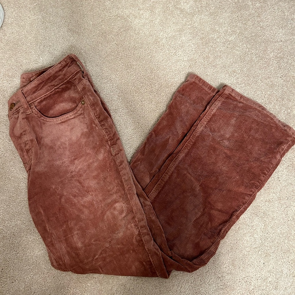 Anthropologie Pilcro Rose Corduroy Pants Size 25